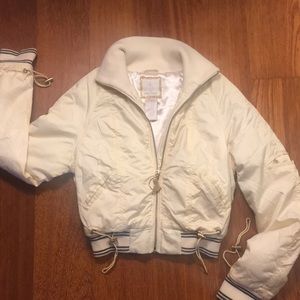 BABY PHAT cream satin jacket